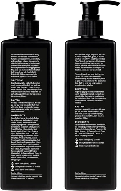 Stoic Hair Solutions, Anti Hair Loss Shampoo And Conditioner Treatment